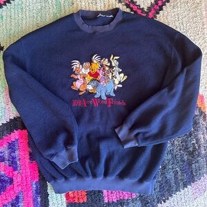 Y2K Disney Winnie the Pooh Fleece Sweatshirt